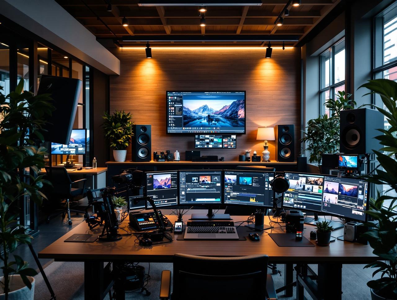 激情影视公司团队工作场景